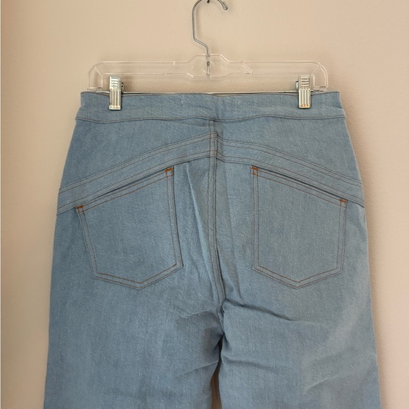 NWOT stoned immaculate side zip wide leg jeans - light denim wash (P2) - Picture 7 of 10